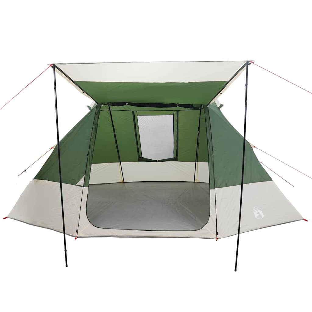 Camping telt med tag Grøn 482 x 360 x 227 cm taft