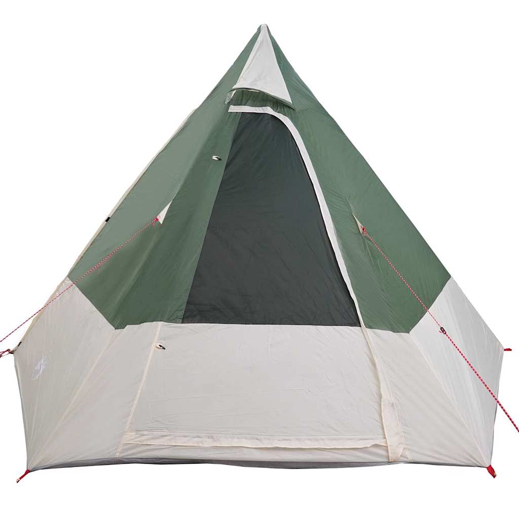 Camping telt med tag Grøn 482 x 360 x 227 cm taft