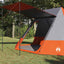 Camping telt med tag Grå og orange 482 x 360 x 227 cm taft