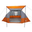 Camping telt med tag Grå og orange 482 x 360 x 227 cm taft