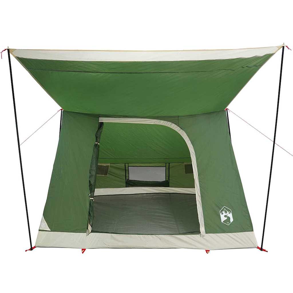 Camping telt med tag Grøn 223 x 163 x 130 cm taft