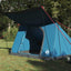 Camping telt med tag med opbevaring Blå 223 x 163 x 130 cm taft