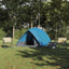 Camping telt med tag med opbevaring Blå 275 x 230 x 140 cm taft