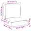 Palle Pudesæt 2 pcs Grå 50 x 50 x 12 cm Oxford stof