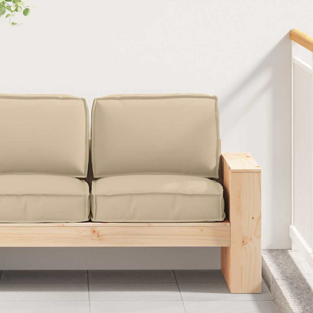 Palle Pudesæt Oxford stof Beige 60 x 60 x 52 cm