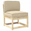 Palle Pudesæt Oxford stof Beige 60 x 60 x 52 cm