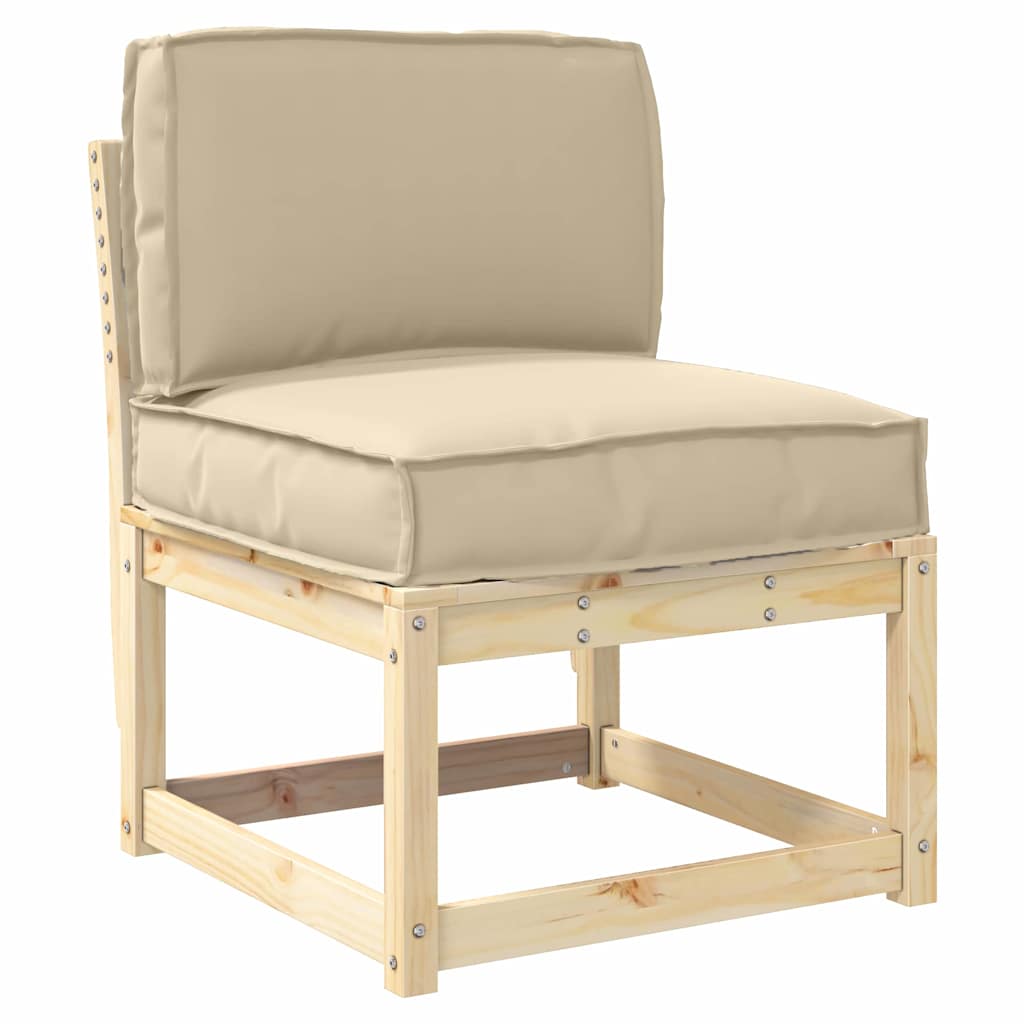 Palle Pudesæt Oxford stof Beige 60 x 60 x 52 cm