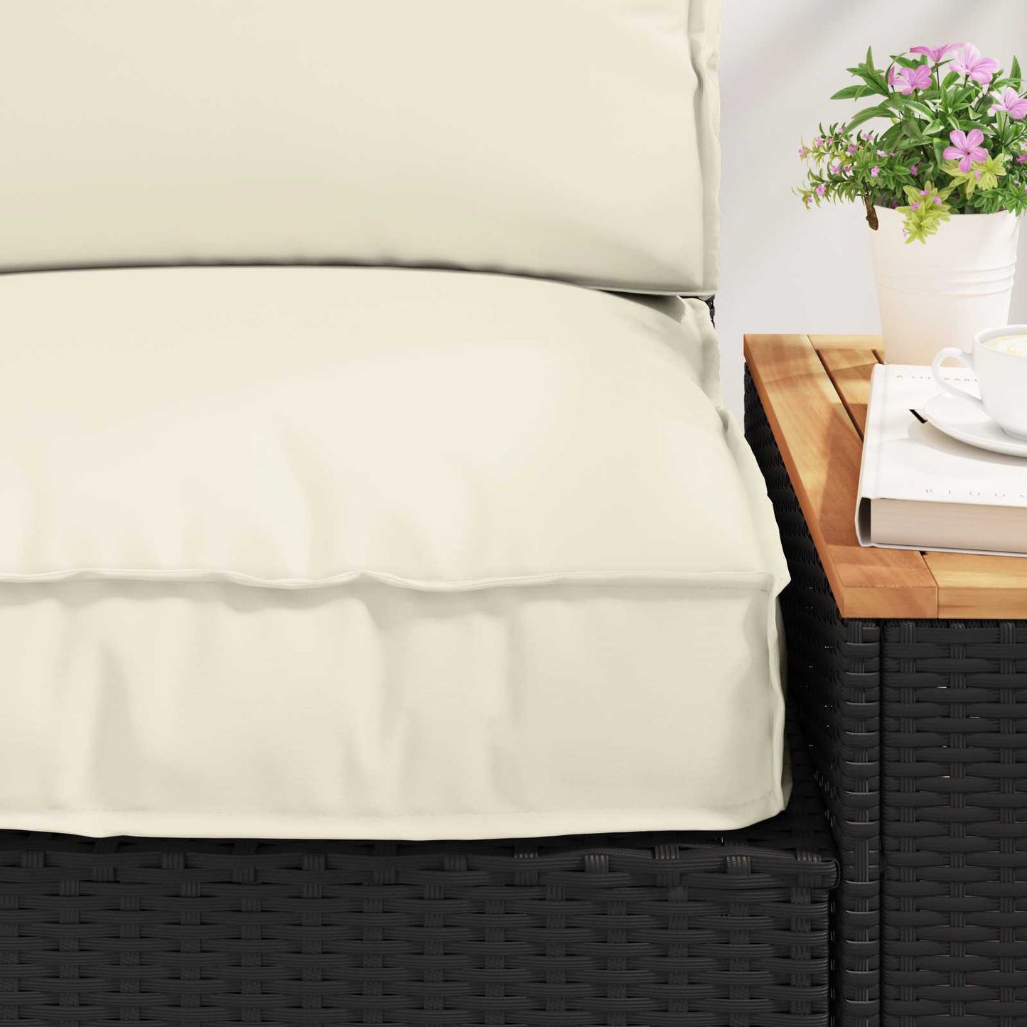 Palle Pudesæt 2 pcs Creme Oxford stof