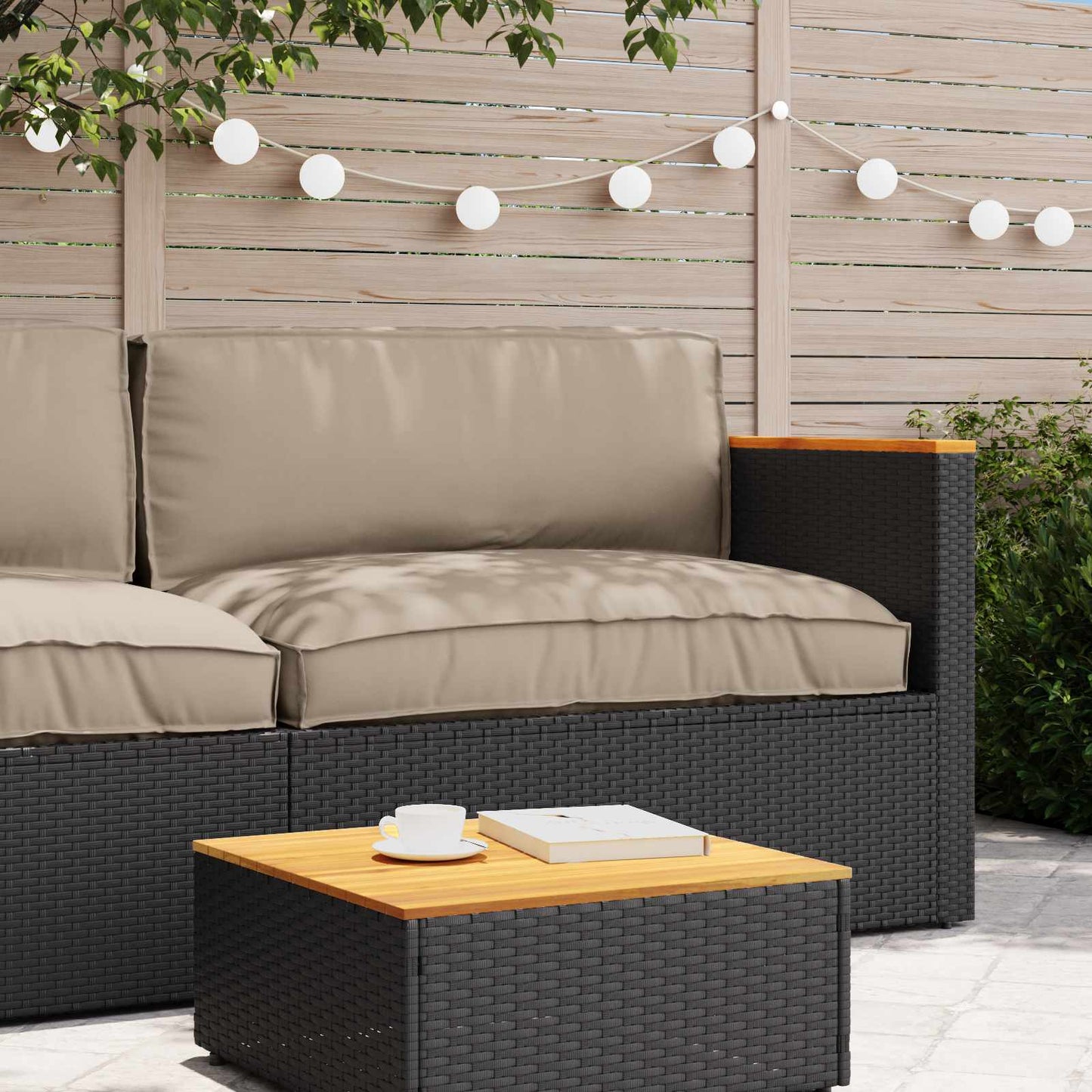Palle Pudesæt 2 pcs Gråbrun Oxford stof