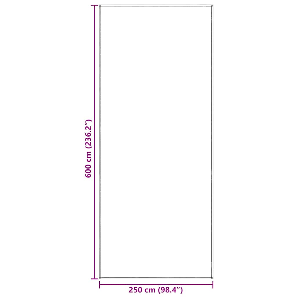 Telt tæppe Blå og grå 600 x 250 cm Polyethylen