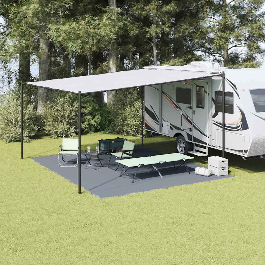 Telt tæppe Blå og grå 500 x 400 cm Polyethylen billede