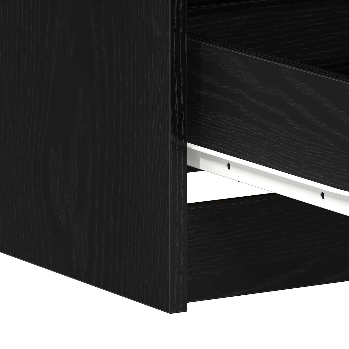 Bord med skuffe Sort eg 140 x 50 x 76 cm Konstrueret træ