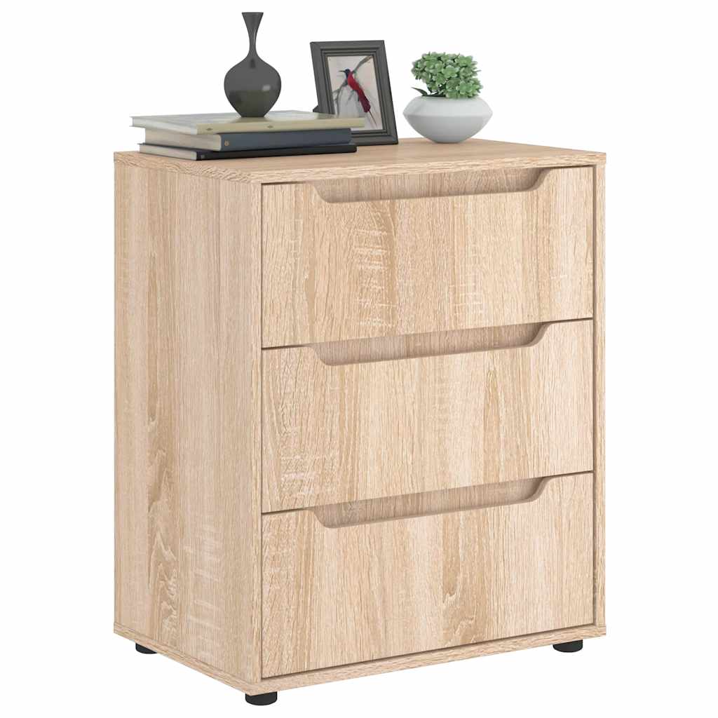 skænk VISNES 60x40x73 cm konstrueret træ sonoma-eg