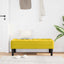 bænk med pude Gul 113 x 57 x 39 cm Fløjl