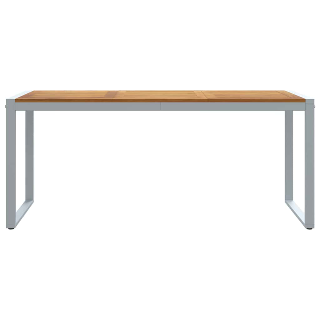 Havemøbel Bord Grå 180 x 90 x 75 cm Massivt Akacietræ