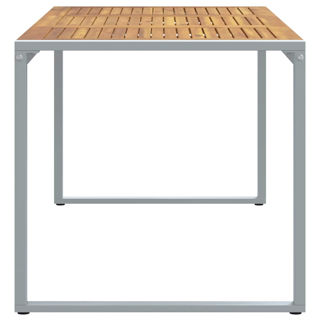 Havemøbel Bord Grå 180 x 90 x 75 cm Massivt Akacietræ