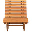 Lounger 2-person 2 pcs Brun 154 x 60 x 74 cm Massivt Akacietræ