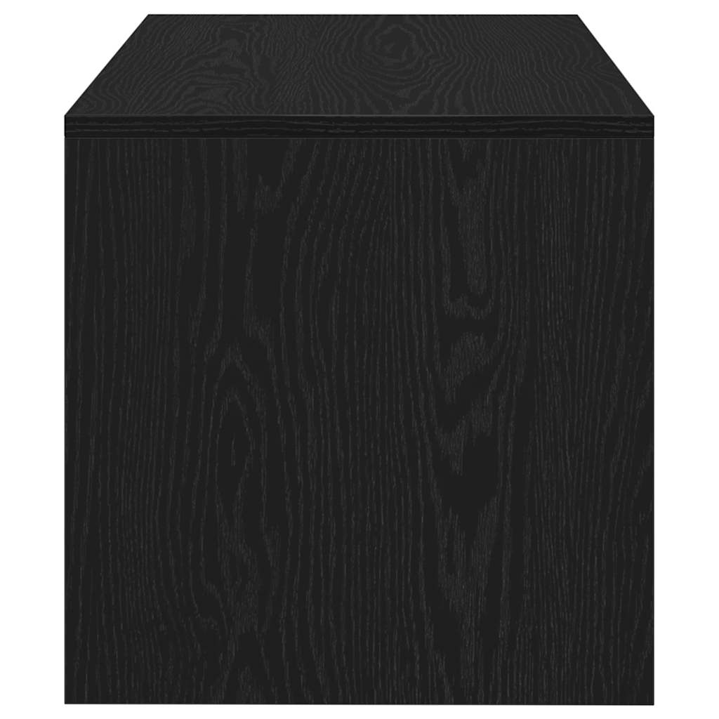 tv-bord 80x40x40 cm konstrueret træ sort egetræsfarve
