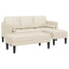 Sofa Sæt 2 stk. Linned Polyester