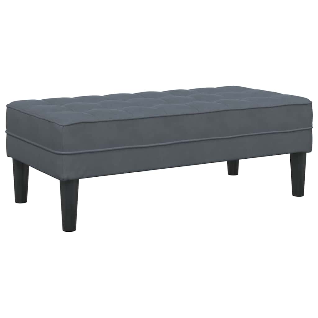 Sofa Sæt 2 stk. Mørkegrå Polyester