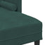 Sofa Sæt med pude 2 pcs Mørkegrøn Polyester
