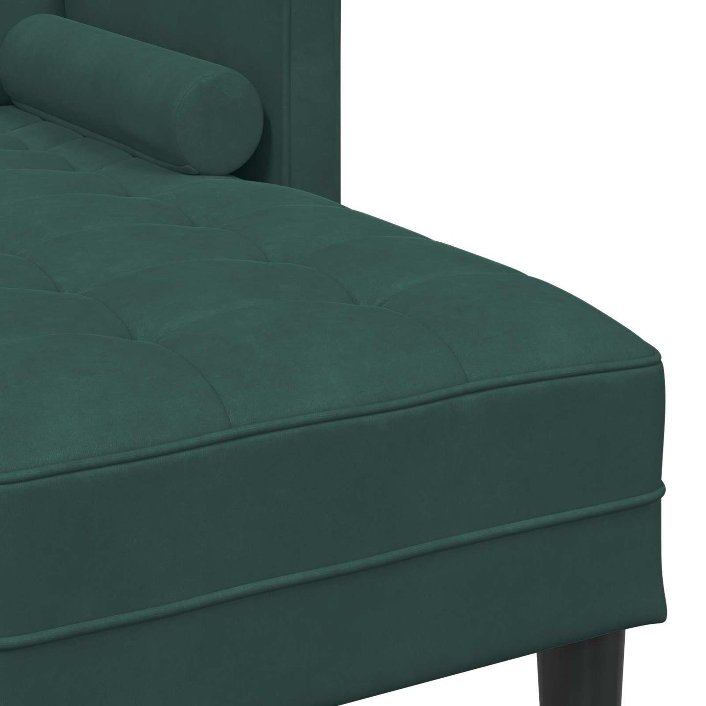 Sofa Sæt med pude 2 pcs Mørkegrøn Polyester