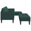 Sofa Sæt med pude 2 pcs Mørkegrøn Polyester
