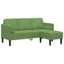 Sofa Sæt 2 stk. Lys grøn Polyester