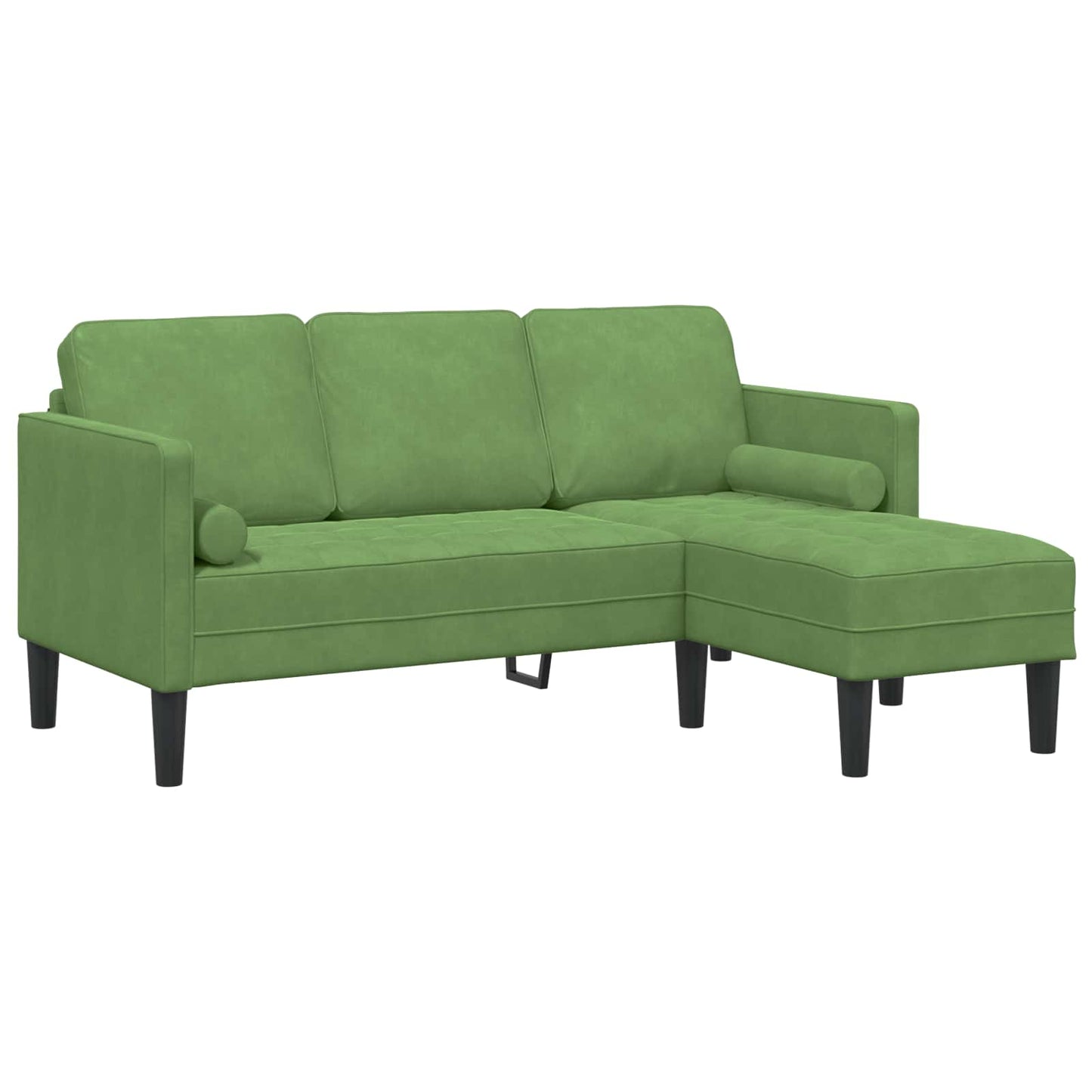 Sofa Sæt 2 stk. Lys grøn Polyester