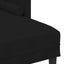 Sofa Sæt med pude 2 pcs Sort Polyester