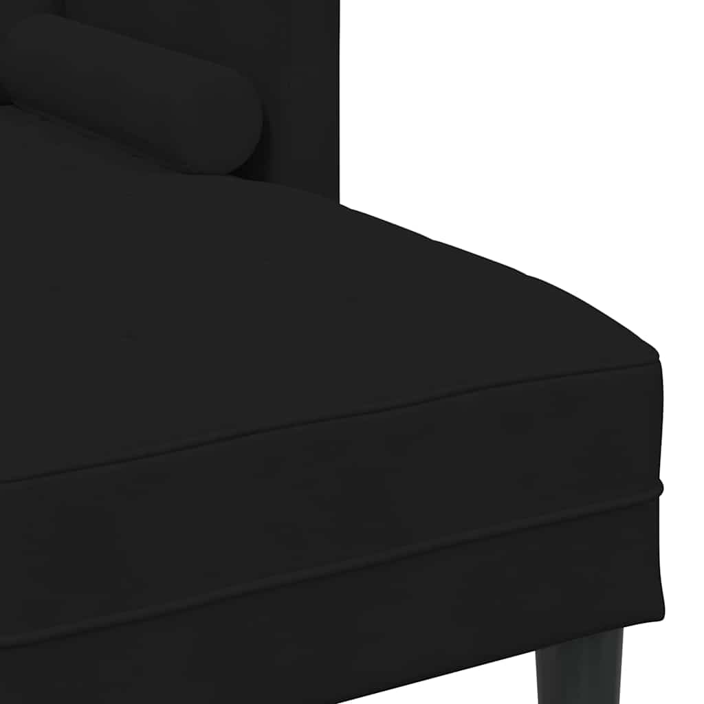 Sofa Sæt med pude 2 pcs Sort Polyester