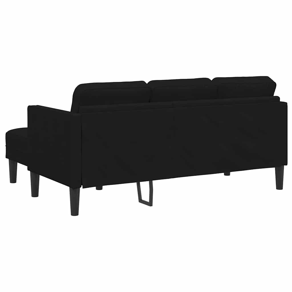 Sofa Sæt med pude 2 pcs Sort Polyester