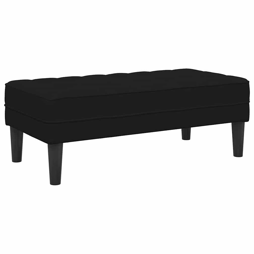 Sofa Sæt med pude 2 pcs Sort Polyester