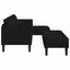 Sofa Sæt med pude 2 pcs Sort Polyester