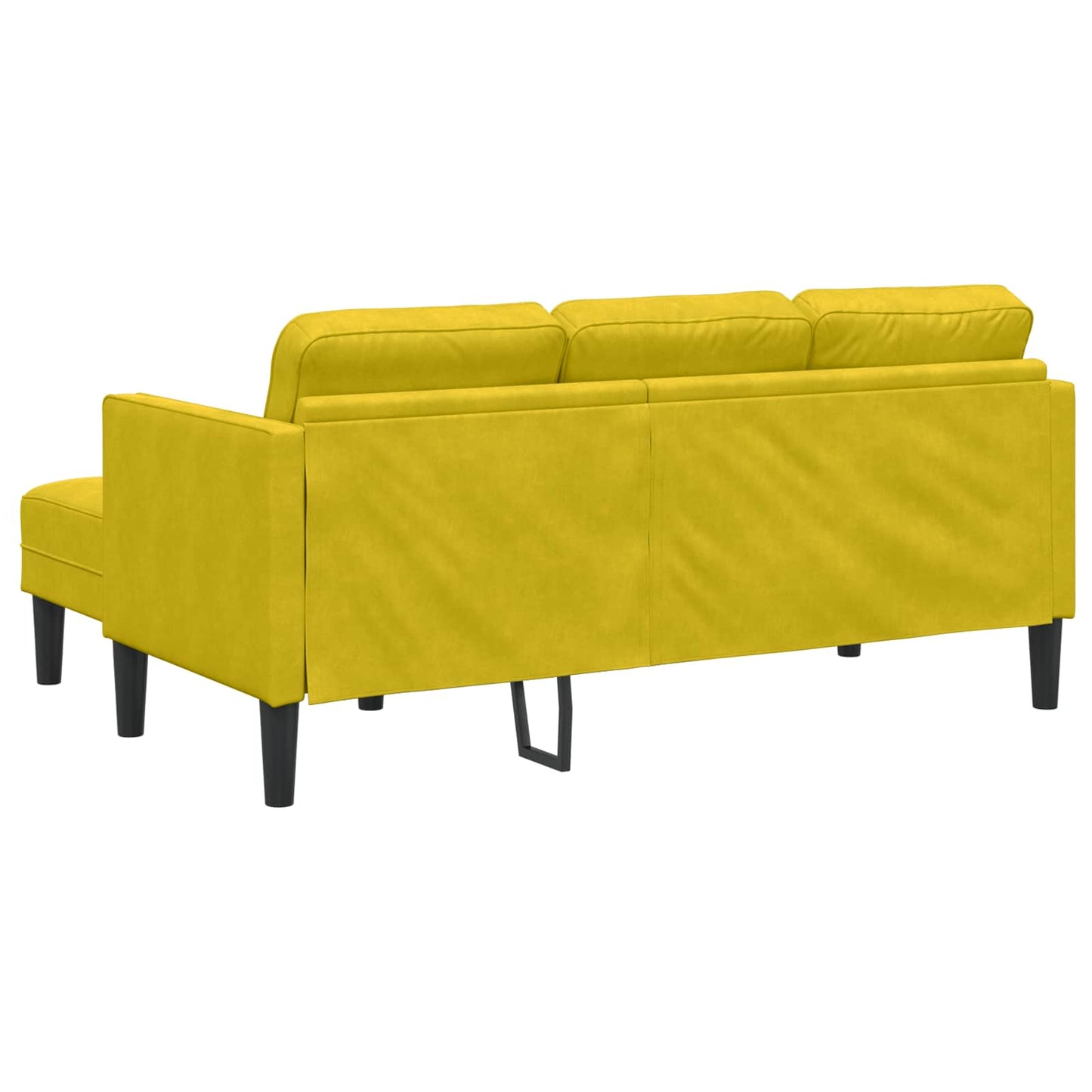 Sofa Sæt 2 stk. Gul Polyester