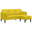 Sofa Sæt 2 stk. Gul Polyester