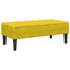 Sofa Sæt 2 stk. Gul Polyester