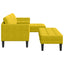 Sofa Sæt 2 stk. Gul Polyester