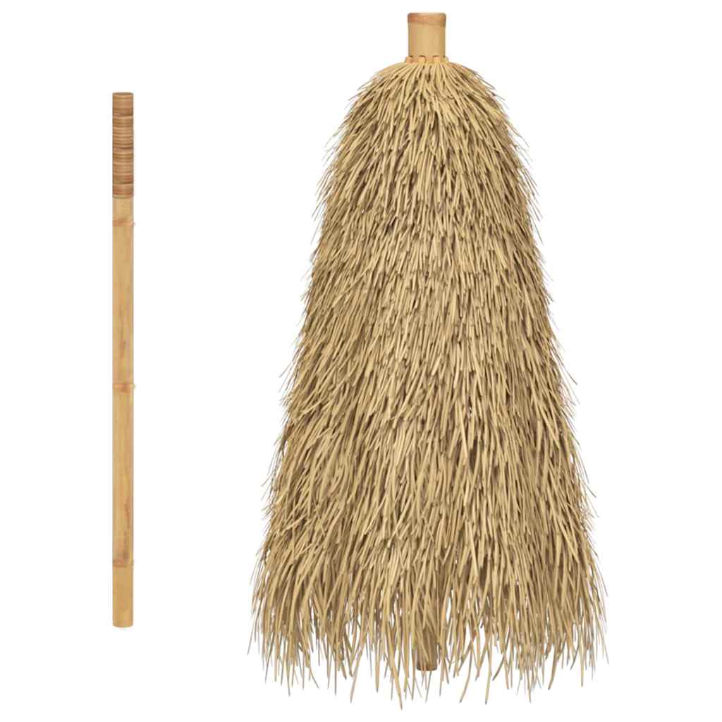 tiki-paraply med bananbladsbaldakin 180 cm bambus