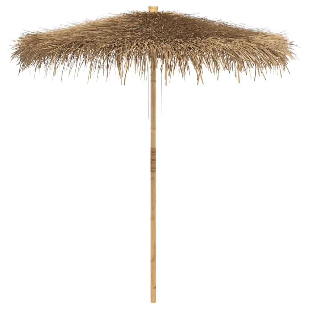 tiki-paraply med bananbladsbaldakin 240 cm bambus