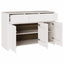 Sideboard Drammen Hvid 114 x 43 x 75,5 cm Massivt fyrretræ