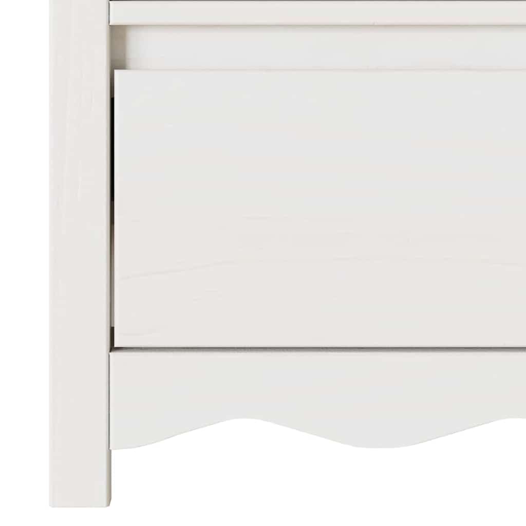 TV-skab Drammen Hvid 99 x 43 x 55 cm Massivt fyrretræ