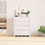Skuffeskab Drammen Hvid 76,5 x 40 x 91 cm Massivt fyrretræ