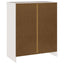 Skuffeskab Drammen Hvid 76,5 x 40 x 91 cm Massivt fyrretræ