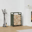 brændestativ 44x28x65 cm koldvalset stål olivengrøn
