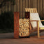 brændestativ 40x30x80 cm forvitringsstål