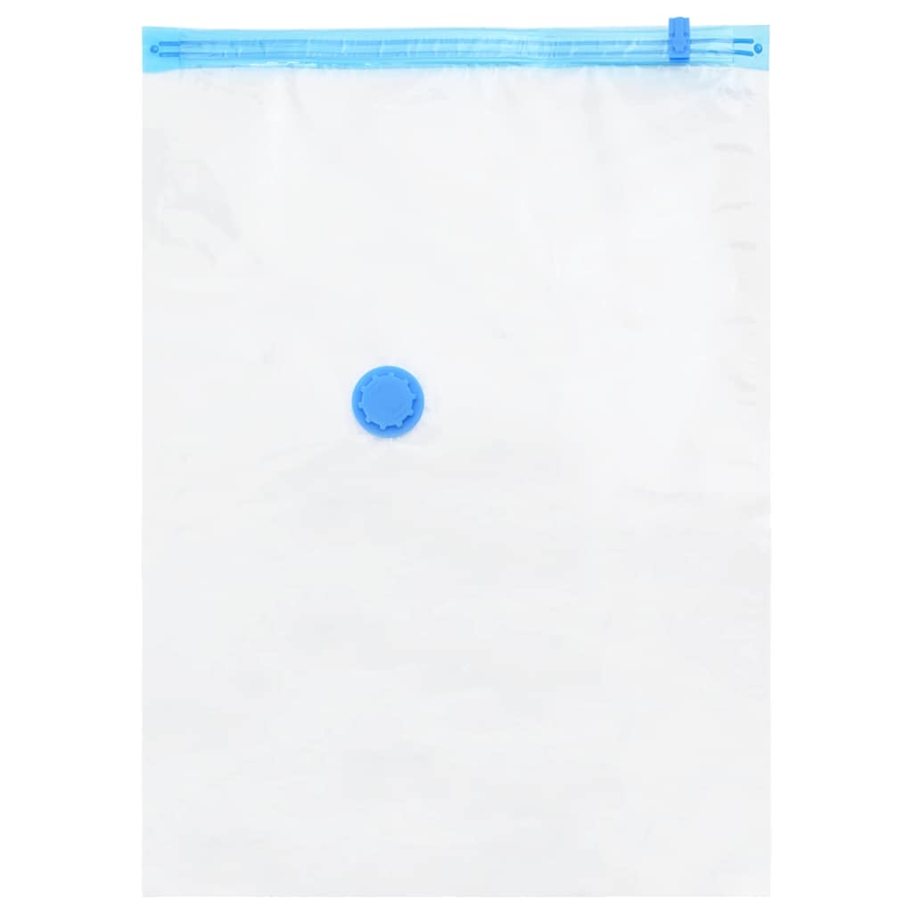 Opbevaringsposer 10 pcs Gennemsigtig og blå 70 x 50 cm