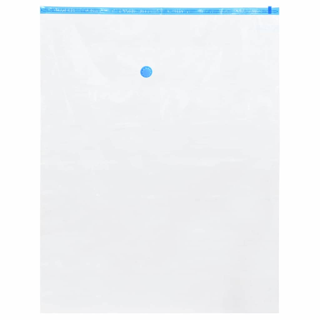 Opbevaringsposer 10 pcs Gennemsigtig og blå 100 x 80 cm