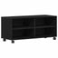 TV-skab Sort 90 x 35 x 40.5 cm Konstrueret træ