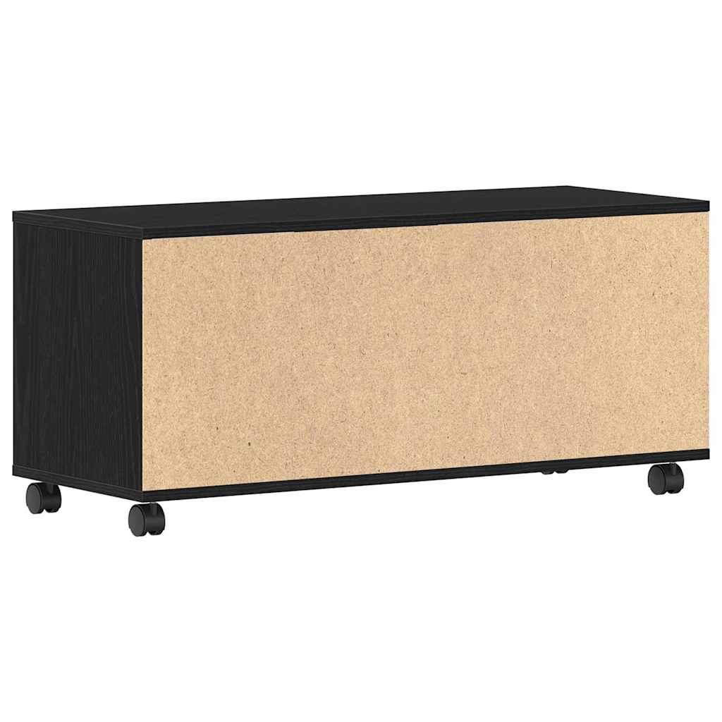 TV-skab Sort 90 x 35 x 40.5 cm Konstrueret træ